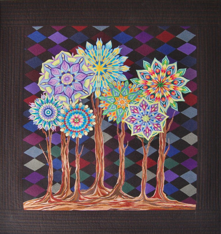 &quot;Kaleidoscope Tree&quot; quilt by Judith Phelps