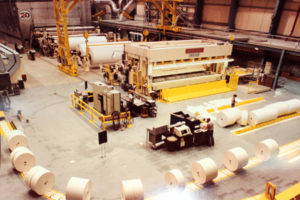 Jerry Nichols, a retired Camas paper mill worker, took this photo of the inside of the Georgia-Pacific Camas paper mill in the 1980s, when the infamous "Roaring 20" office paper line first started up. The company shut down that paper line, as well as the pulp mill, on May 1. (Contributed photo courtesy of Jerry Nichols)