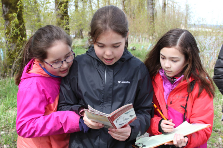 Children learn about habitat and the environment at Steigerwald Lake National Wildlife Refuge, thanks to a grant to the Lower Columbia Estuary Partnership from the Camas-Washougal Community Chest.