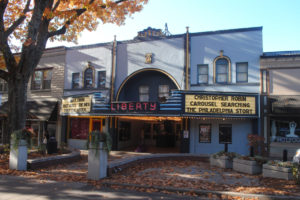 The classic facade of the Liberty Theatre on Northeast Fourth Avenue in downtown Camas. The theater turns 91 this year. 
