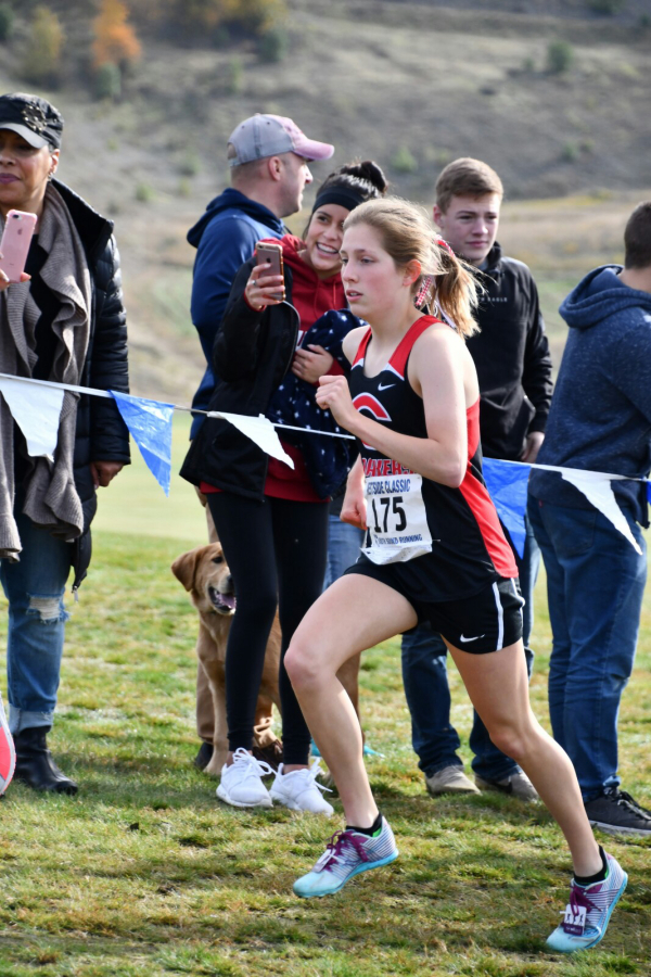 Camas High sophomore Sam Geiger breaks out for a third-place finish at the bi-district cross-country meet, Oct. 27. &quot;I think it gives me a lot of confidence going into state,&quot; Geiger said.