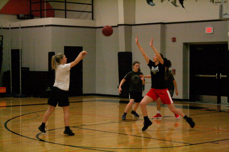 Shooting and passing over Beyonce Bea poses a constant challenge for her Washougal High teammates in practice.