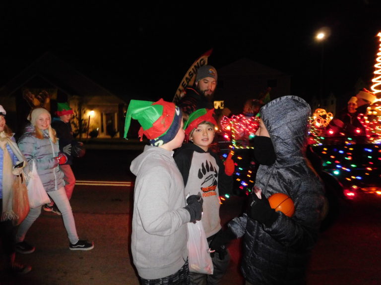 (Dawn Feldhaus/Post-Record) Children and adults participate in the annual Lighted Christmas Parade, presented by the City of Washougal and the Downtown Washougal Association, Dec. 6.