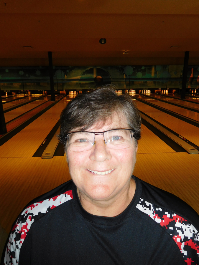 Camas bowling coach Barb Burden.