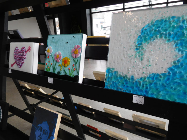 The subjects of the &#039;Little Art Camas&#039; paintings, by artists age 9 and older, include flowers, cars and sunsets, as well as beaches and pets.