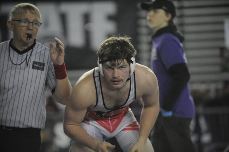 Camas junior Colby Stoller surprised himself by making it all the way to the finals at 195 pounds.