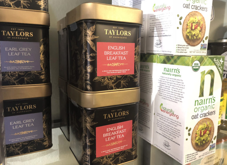 Coventry Gardens of London offers a curated selection of hard-to-find British, Irish and Scottish teas, biscuits and gifts, including the Taylors of Harrogate teas and Nairn&#039;s oat crackers, pictured here.