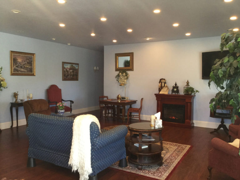 The living room at the Ireland Greens Adult Family Home in Camas, which is now accepting five new residents.