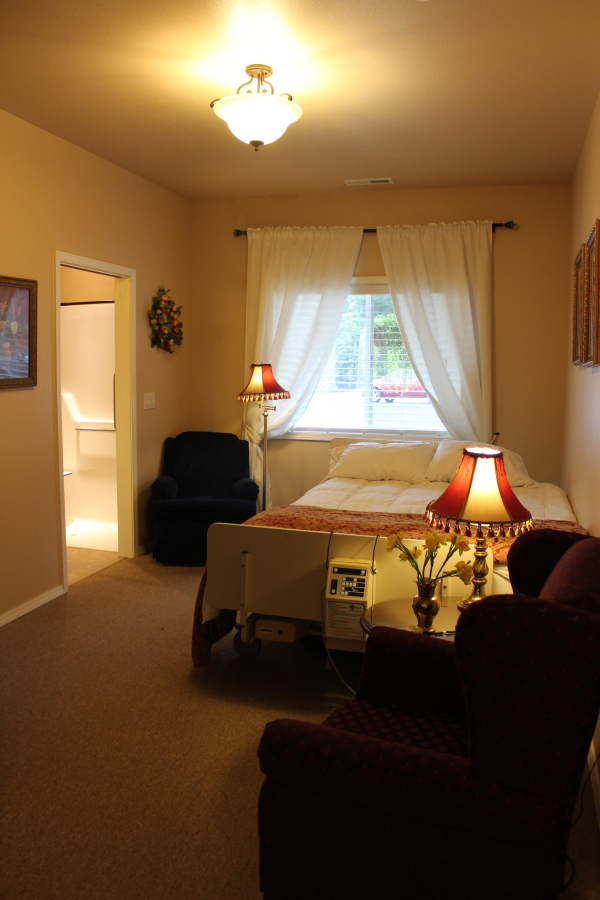 An example of one of the private rooms at the Ireland Greens Adult Family Home in northern Camas.