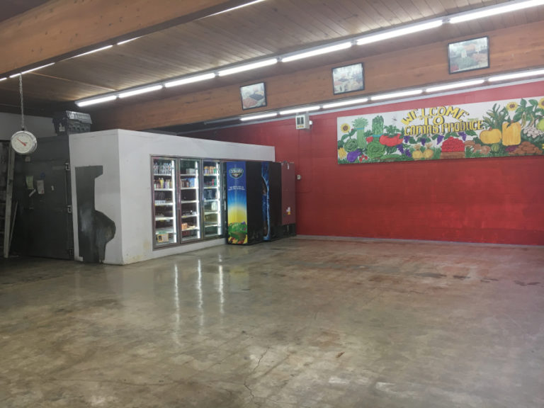 A January vehicle crash pushed tables into the refrigeration units inside Camas Produce. Forced to close until insurance money could fund repairs, the market&#039;s owner has taken the time to repaint and improve the floors inside the shop.