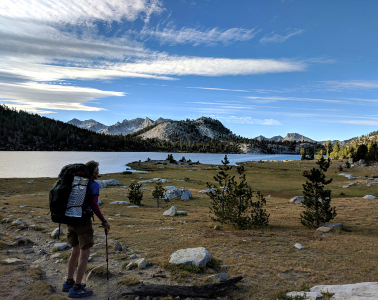 Dave Deal taking in the beauty of Lake Virginia deep in the high Sierras along the Pacific Crest Trail last summer.