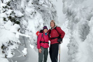 Boni and Dave Deal on a snowshoe conditioning hike on Dog Mountain in the Columbia River Gorge on March 9. (Photos courtesy Boni and Dave Deal)