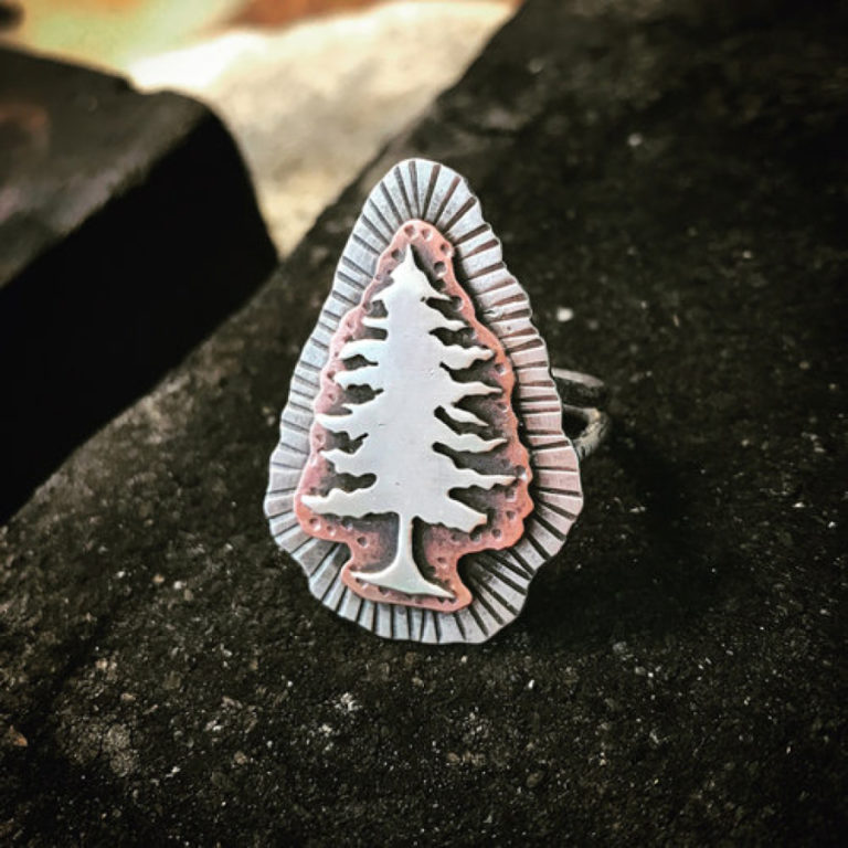 A metal ring crafted by Washougal jewelry artist Katy Fenley, who will open her art studio to the public May 11-12, as part of the 2019 Washougal Studio Artists Tour.