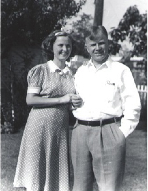 Marian Tuttle-Crum is pictured here, in an undated photo likely taken in the mid-1930s, with her father. Marian, originally from Los Angeles, has lived in Camas since 2016. She will celebrate her 100th birthday with her family over Mother&#039;s Day weekend.