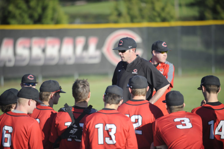 Camas Head coach Stephen Short gives the boys words of wisdom and encouragement about the upcoming postseason following the teams win over Battle Ground in the final league game of the season.