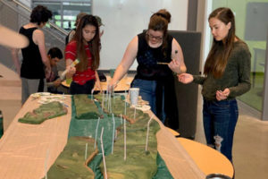 Team Ember, a group of 52 Discovery High School students, recently built a model of the Columbia River Gorge, currently displayed at Two Rivers Heritage Museum.