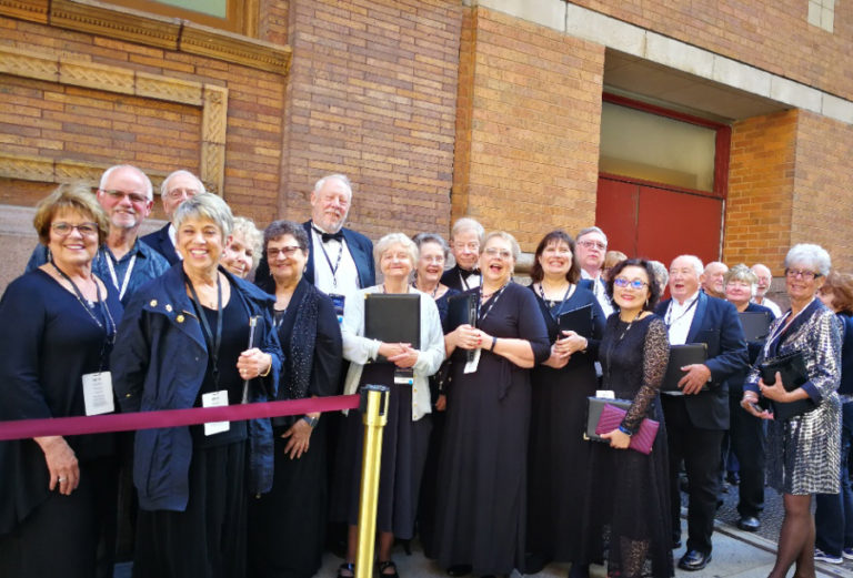 Choir members from the Camas-based St. John&#039;s Presbyterian Church, pictured here, performed at Carnegie Hall in New York City over Memorial Day weekend. (Contributed photo courtesy of St.