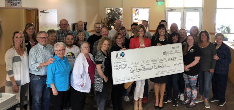The group 100 Women Who Care of Southwest Washington recently donated more than $18,000 to the Rocksolid Teen Center.