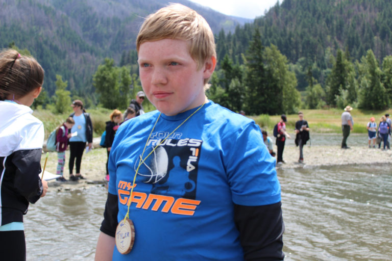 Jemtegaard Middle School student Tyler Thompson, 12, enjoys a trip to Bonneville Dam with his classmates on June 6 as part of the Friends of the Gorge&#039;s &quot;Explore the Gorge&quot; outdoor school.