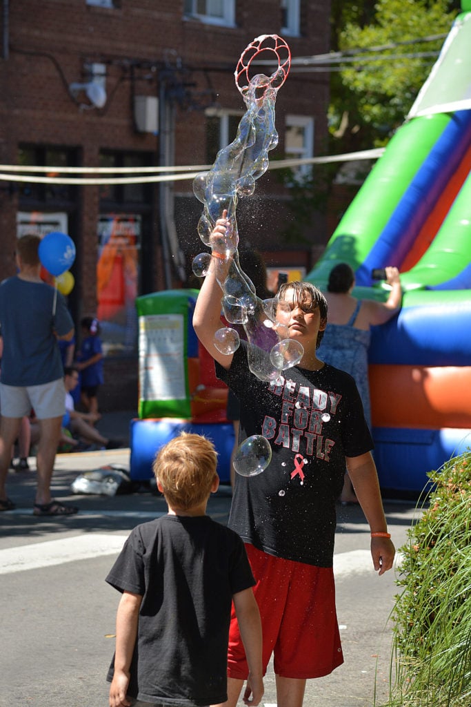 (Post-Record file photo)
Children play on "Kids Street" at the 2017 Camas Days celebration. This year's event will have a "Candyland" theme and take place throughout downtown Camas July 26-27.