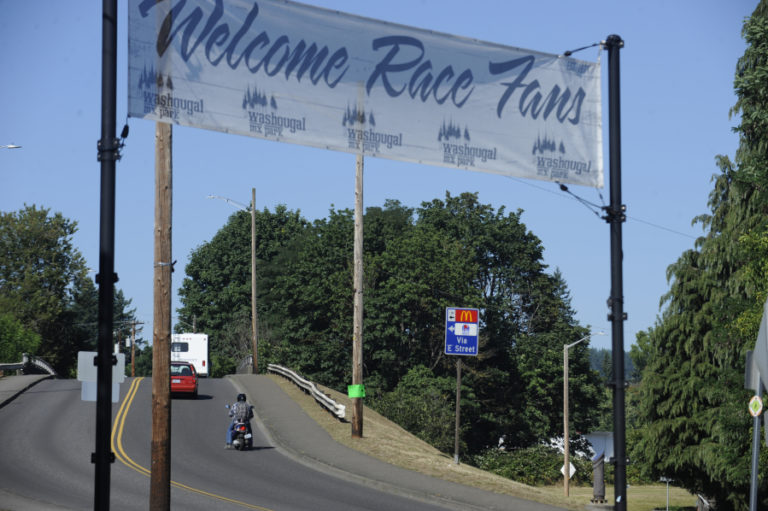 Businesses in downtown Washougal welcome race fans as they head up the Washougal River Road to motocross nirvana.