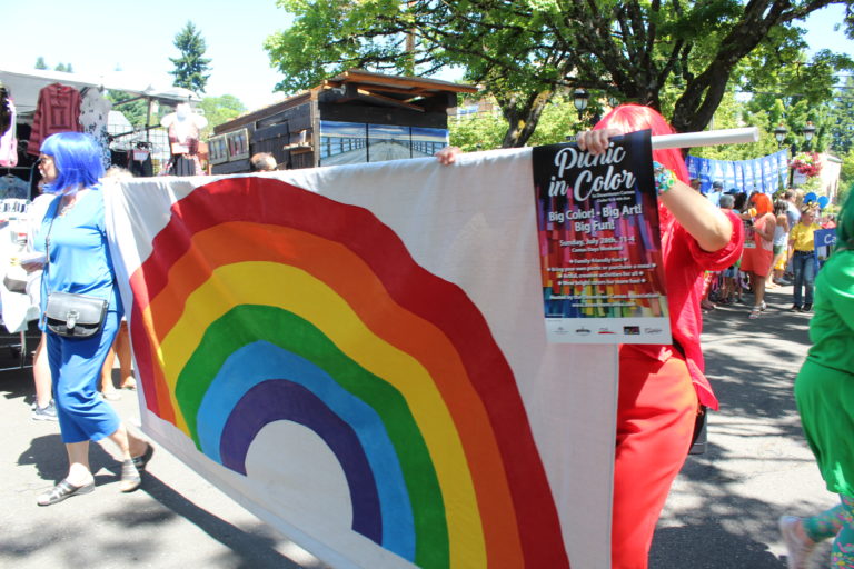 (Photo by Kelly Moyer/Post-Record) Scenes from the 2019 Camas Days Kids Parade on Friday, July 26. The Picnic in Color, advertised here, will take place in downtown Camas on Sunday, July 28.