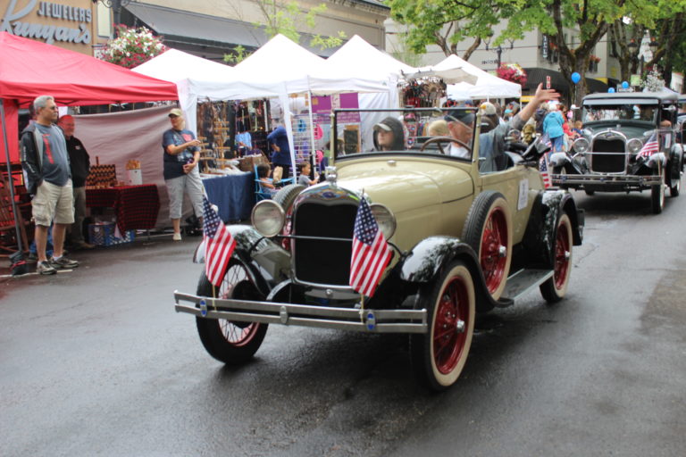 The Camas Days Grand Parade, held Saturday, Juy 27, featured a variety of classic automobiles.