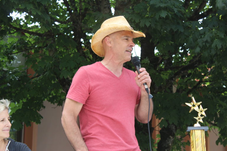 Doug Quinn served as master of ceremonies for Camas Days, held Saturday, July 27.