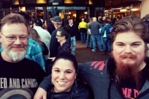 Gary Schafte (left) attends a Bruce Springsteen concert in 2016 with his daughter, Lacey Bieker (center), and son, Ryan Schafte. (Contributed photos courtesy of Ryan Schafte)