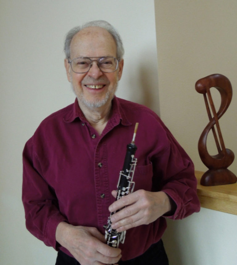 Oboist Peter Christ lives on Livingston Mountain, about 8 miles north of Camas.