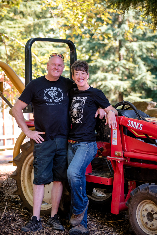 Josh and Wendy Smith are the owners of Odd Man Inn Animal Refuge in Washougal.