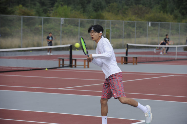 Jesse Kim is the captain of the Camas High School boys tennis team this season.