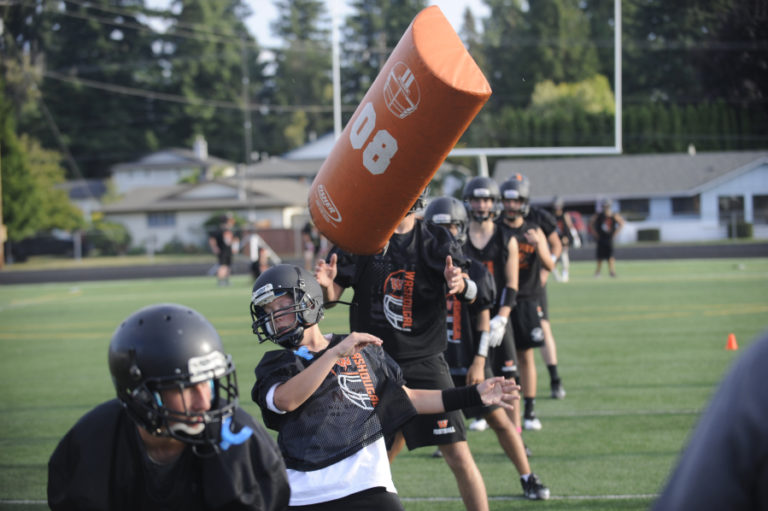 Wayne Havrelly/Post-Record
Washougal High School quarterback Dalton Payne says that everyone on the team focused on getting stronger in the weight room during the offseason. He believes all of the hard work will help the players stay healthy this season.