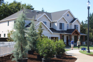 Visitors walk toward the "Mira Verde" home by Glavin Homes during the first day of the 2019 NW Natural Parade of Homes at Dawson's Ridge in Camas, on the home tour's opening day, Friday, Sept. 6. (Photos by Kelly Moyer/Post-Record)