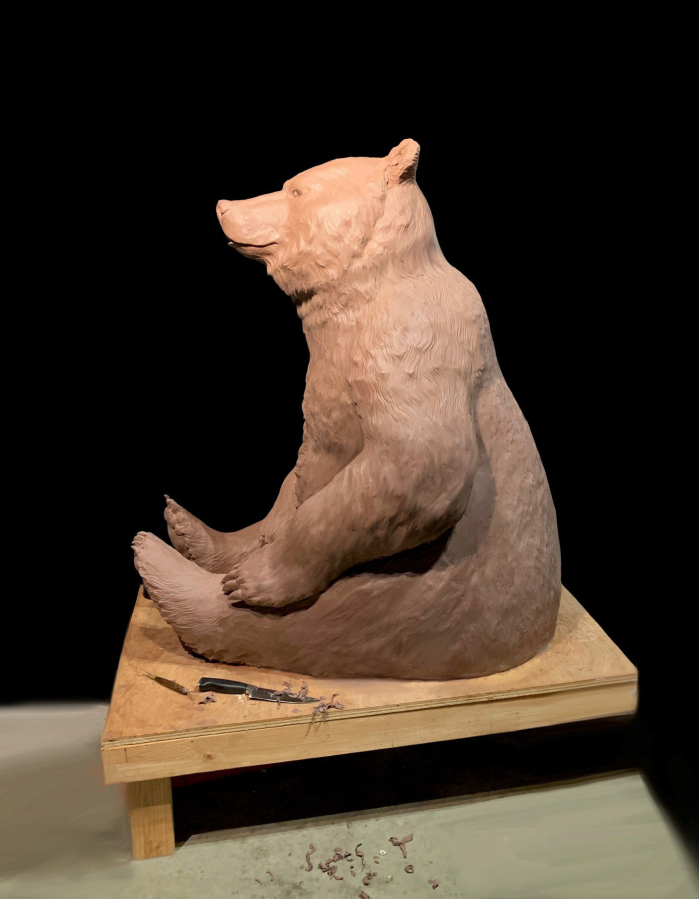 The Washougal Arts and Culture Alliance recently purchased this bronze bear sculpture, &quot;Dreaming,&quot; created by Oregon artist Heather S?derberg for $30,000. The sculpture will be installed in downtown Washougal in October.