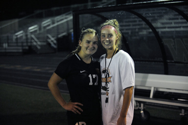Washougal High School girls soccer team co-captains Payton Lindell (left) and Lauren Snedeker (right) are excited about the Panthers&#039; chemistry this season.