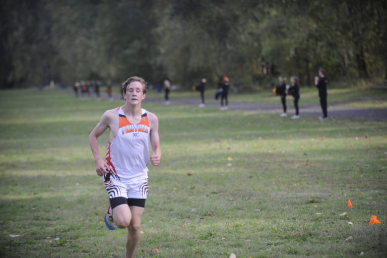 Freshman Trey Keyser was the top Washougal High School finisher in the Panthers&#039; first home meet of the season against R.A. Long on Sept. 18.