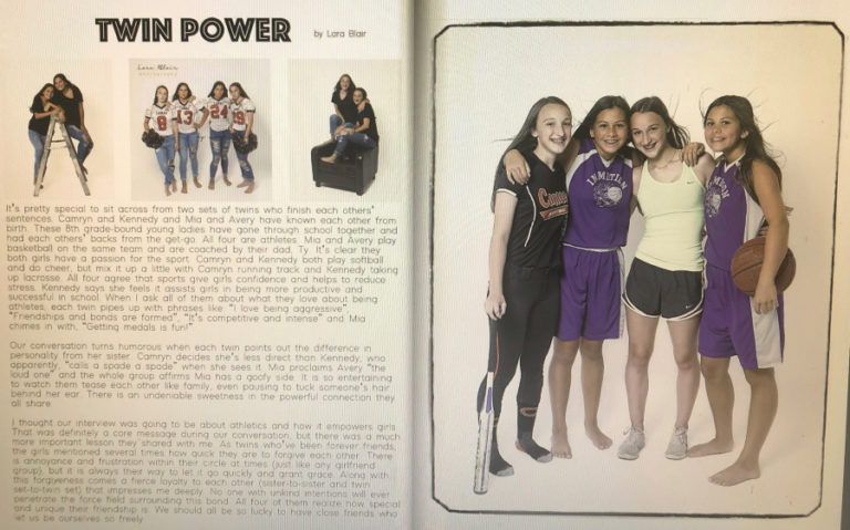 Camas photographer Lara Blair mingles interviews with portrait photography in her new magazine for teen girls and their families, Brave &amp; True.