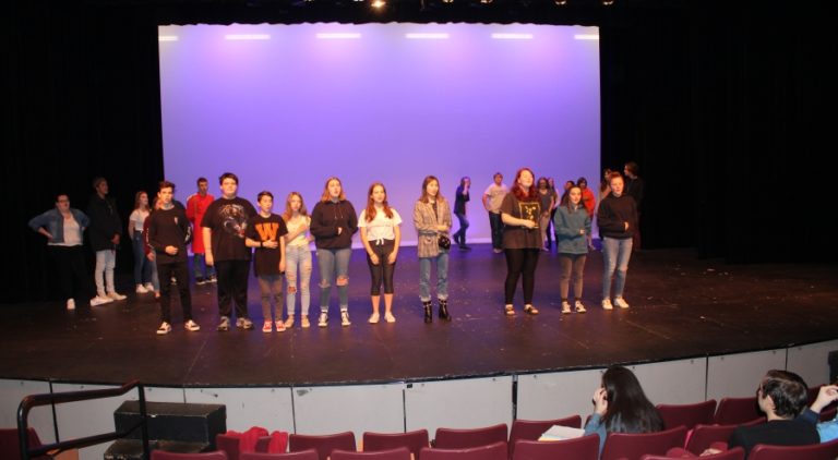 Washougal High School (WHS) theater students rehearse for their upcoming production of &quot;Peter and the Starcatcher&quot; on Monday, Oct. 28, at WHS.