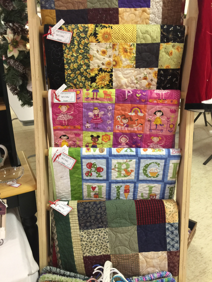 Homemade quilts for sale at the Washougal United Methodist Church&#039;s 2018 Holiday Bazaar. This year&#039;s bazaar is set for this Friday and Saturday, Nov.