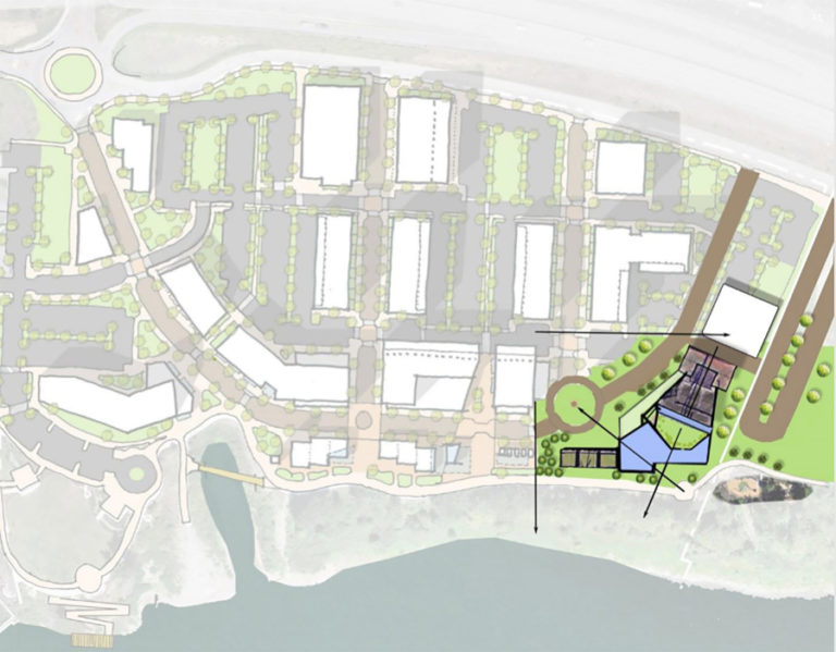 The proposed performing arts and cultural center on the Washougal waterfront includes a 50,000-square-foot facility on 3 to 4 acres of land on the southeast section of the development.