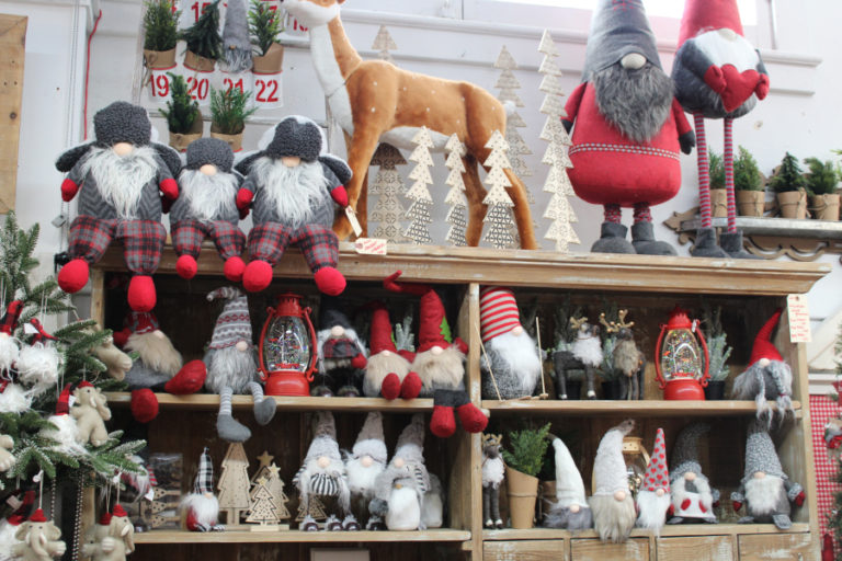Kelly Moyer/Post-Record 
 Crazy about gnomes? Camas Antiques has you covered. Here, shelves of holiday gnomes await a flood of holiday shoppers at the downtown Camas antique mall. Camas Antiques will participate in this weekend&#039;s &quot;Little Box Friday&quot; and &quot;Shop Small Saturday&quot; holiday shopping events.