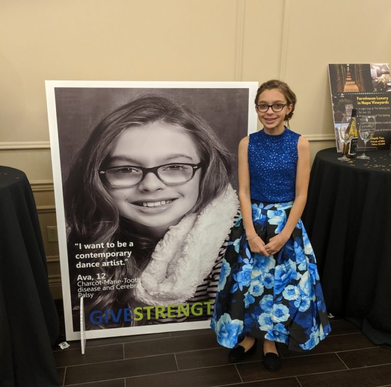 Washougal resident Ava Watson, an ambassador for the Muscular Dystrophy Association (MDA), read her poem &quot;Hope&quot; at the MDA&#039;s A Toast to Life Gale in Portland on Nov. 9.