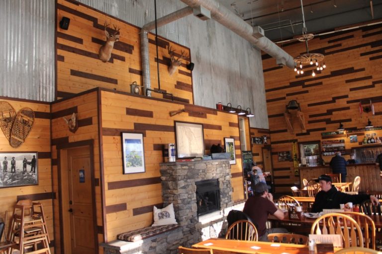 54-40 Brewing Company&#039;s Washougal brewpub features a fireplace that is especially popular during the winter months.