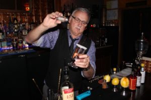 Kevin Taylor, owner of Birch Street Uptown Lounge in Camas, prepares a flaming Spanish coffee on Friday, Nov. 22.