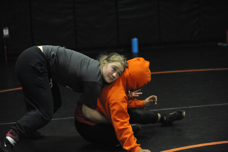 Washougal High School sophomore Lacey Klopman is working hard to return to Mat Classic this season.