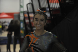 Washougal senior gymnast Shaela Ausmus qualified for the 1A/2A/3A state meet after a three-year absence from gymnastics because of back problems. (Wayne Havrelly/Post-Record)