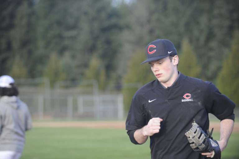 Riley Sinclair, the Camas baseball team&#039;s top pitcher, says he&#039;s worked hard on keeping his poise in tense situations and is anxious to hit the mound.
