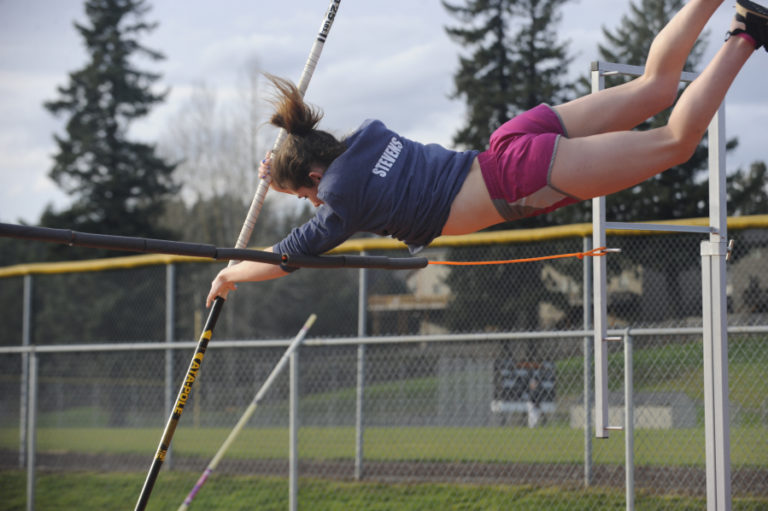 Washougal High junior Katie Stevens returns to the pole vault for the Panthers&#039; track and field team after earning a fifh-place finish at the 2A state meet last season.