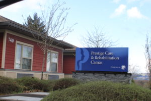 (Post-Record file photo) The Prestige Care & Rehabilitation facility in Camas confirmed April 10 that a staff member tested positive for COVID-19 in late March. 